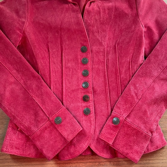 Red Suede Jacket - Picture 2 of 13